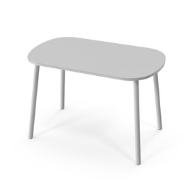 Обеденный стол «Союз», 1030 × 640 × 720 мм, цвет стекло светло-серое матовое/ноги F3 серые