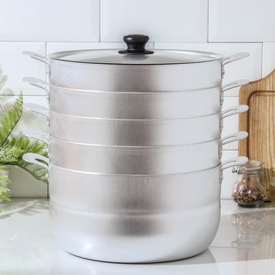 УЦЕНКА Манты-казан 6 л с 4 сетками