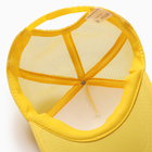 Бейсболка, цвет желтый, размер 56-58 - Фото 3