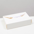 Коробка складная белая, 28 х 17 х 7 см - Фото 1