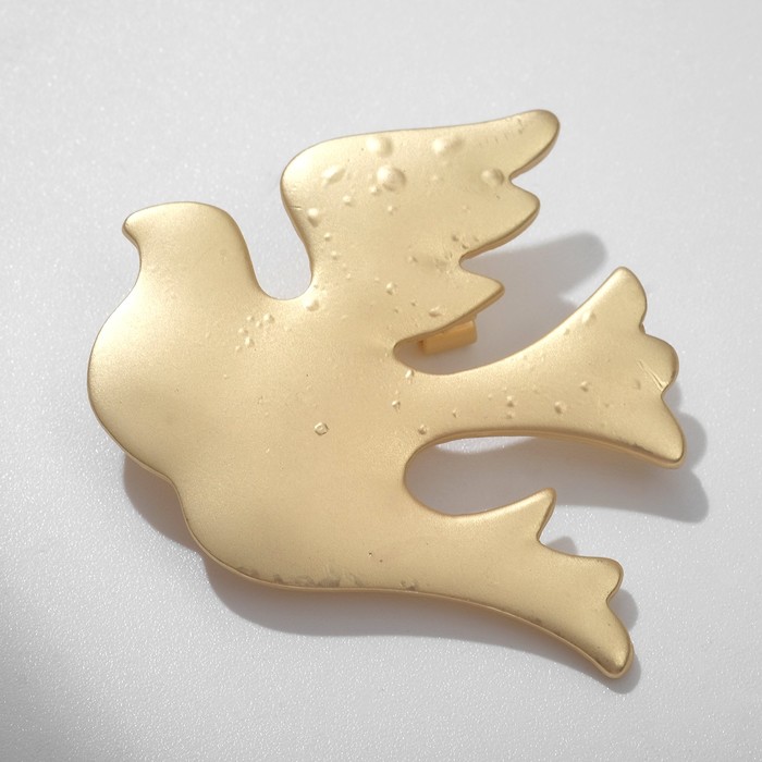 УЦЕНКА Брошь «Голубь», цвет матовое золото - Фото 1