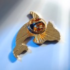Значок «Косатка» созвездие, цвет чёрно-зелёный в золоте - Фото 3