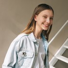 Значок «Косатка» созвездие, цвет чёрно-зелёный в золоте - Фото 4