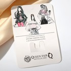 Кольцо для платка «Бумеранг», цветное в золоте - Фото 4