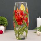 Ваза "Мак с бабочкой" овал 26см - Фото 2