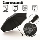 Зонт механический "Клуб плохих девочек", 8 спиц, d = 95 см, цвет чёрный - фото 2709791