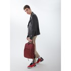 Рюкзак мужской на молнии, 2 наружных кармана, с USB, цвет красный - Фото 6