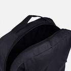 Рюкзак мужской на молнии, 2 наружных кармана, с USB, цвет чёрный - Фото 6