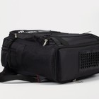 Рюкзак туристический на молнии, цвет чёрный - Фото 3