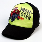 Кепка детская Monster road, чёрная, р-р. 52-54 - Фото 2