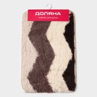 Коврик Доляна «Зиг-заг», 40×60 см, коричневый - Фото 7