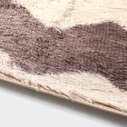 Коврик Доляна «Зиг-заг», 50×80 см, коричневый - Фото 4