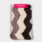 Коврик Доляна «Зиг-заг», 50×80 см, коричневый - Фото 7