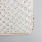 Коврик для дома Доляна «Пушистик. Зиг-заг», 40×60 см, цвет коричневый - Фото 5