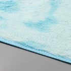 Коврик Доляна «Пушистик», 50×80 см, цвет сине-голубой - фото 7059598