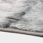 Коврик Доляна «Пушистик», 40×60 см, цвет серый - фото 7511597