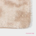 Коврик Доляна «Пушистик», 50×80 см, бежевый - Фото 2