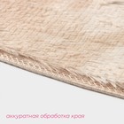 Коврик Доляна «Пушистик», 50×80 см, бежевый - Фото 3