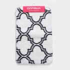 Коврик Доляна «Вензель», 50×80 см, цвет белый - Фото 6