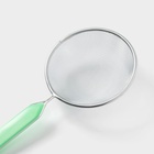 Сито для просеивания с ручкой Доляна «Хозяюшка», d=12 см, зелёное - Фото 3