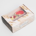 Коробка для эклеров, кондитерская упаковка, 2 вкладыша, «Мрамор», 15 х 10 х 5 см - Фото 6