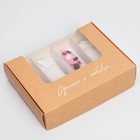 Коробка для эклеров с вкладышами, кондитерская упаковка, «Сделано с любовью» - (вкладыш - 4 шт), 20 х 15 х 5 см - Фото 6