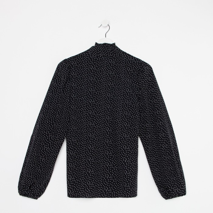 Блуза с бантом, мелкий горох, р-р 44 53486