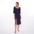 Платье женское, цвет тёмно-синий, размер 44 - фото 9653651