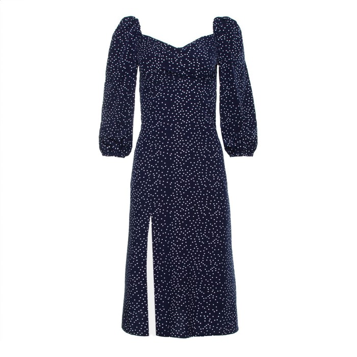 Платье женское, цвет тёмно-синий, размер 44 - фото 1907415769