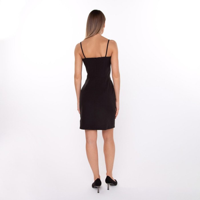 Платье женское, цвет чёрный, размер 44 - фото 1885348718