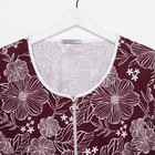 Халат домашний женский, бордовый, р-р 50 - Фото 4