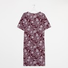 Халат домашний женский, бордовый, р-р 50 - Фото 5