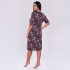 Халат домашний женский, бордовый, р-р 50 - Фото 2