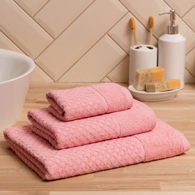 Полотенце махровое LoveLife Silky dream 30х60 см, розовый, 100% хлопок