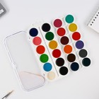 Акварельные краски медовые 24 цвета, пластиковая коробка, без кисти - Фото 3