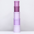 Набор круглых подарочных коробок 5 в 1 «Пудра», 20×20×20‒13.5×13.5×13.5 см - Фото 4