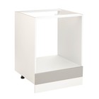 Шкаф напольный для духового шкафа Мальма, 600х580х820, Светло-серый/Белый - фото 9654541