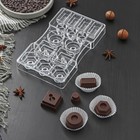 Форма для шоколада «Ассорти», 14 ячеек, 20×12×2,5 см, глубина 2 см - фото 318827581