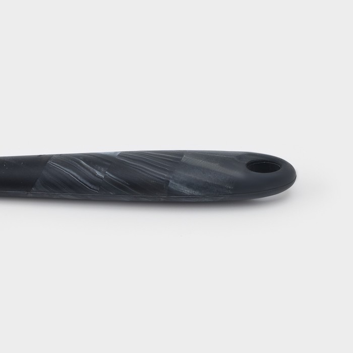 Ложка гарнирная Доляна «Сириус», силикон, 27,5 см, цвет чёрный - фото 1911711861