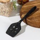 Лопатка с прорезями Доляна «Сириус», 30 см, цвет чёрный 7422645