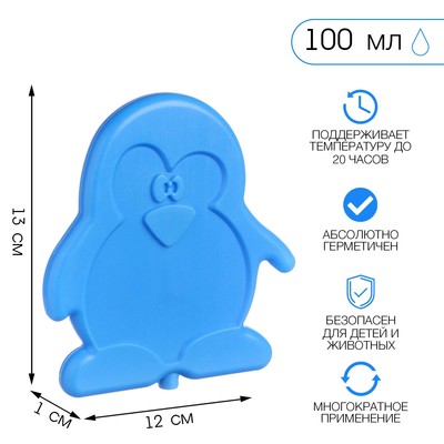 Аккумулятор холода гелевый «Мастер К», 100 мл, хладоэлемент для термосумок, 13×12×1 см