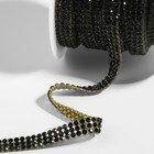 Стразы термоклеевые, d=2×7 мм, 4.5±0.5 м, чёрные - Фото 2