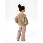 Кардиган для девочки Amarobaby Knit, рост 110 см, цвет бежевый - Фото 5