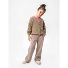 Кардиган для девочки Amarobaby Knit, рост 116 см, цвет бежевый - Фото 2