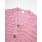 Кардиган для девочки Amarobaby Knit, рост 128 см, цвет розовый - Фото 9