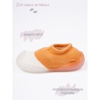 Ботиночки-носочки детские First step pure, размер 23, цвет оранжевые - Фото 3