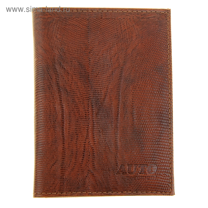 Обложка для паспорта и автодокументов, цвет коричневая игуана - Фото 1