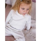 Кофточка и ползунки детские Fashion, рост 80 см, цвет молочный - Фото 5