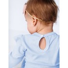 Боди с длинным рукавом и ползунки детские Fashion, рост 68 см, цвет голубой - Фото 3