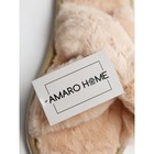 Тапочки женские Amaro home , размер 36-38, цвет бежевый - Фото 8